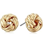 Anne Klein "Classics" Gold-Tone Knot Stud Earrings