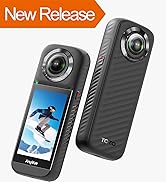 TOZO AnyVue 3.0" Touchscreen 360 Action Camera with 1/2" 4800W CMOS, 5.7K 360 Video, 12K 360 Phot...