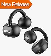 TOZO OpenEarRing True Open Ear Headphones, Lightweight Comfort Open Ear Clip Wireless Earbuds, Bl...
