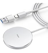 TOZO W6 Wireless Magnetic Charger, 15W Fast Charging Pad with Aviation Aluminum Numerical Control...