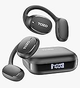 TOZO OpenEgo True Wireless Open Ear Headphone,5.3 Bluetooth Sport Earbuds with Earhooks for Long ...
