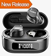 TOZO Hybrid Active Noise Cancelling Wireless Earbuds, 6 Mics ENC Clear Call, IPX8 Waterproof, in ...