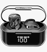 TOZO T18 Bluetooth 5.3 True Wireless Stereo Earbuds IPX8 Waterproof in Ear Headset Call Noise Red...