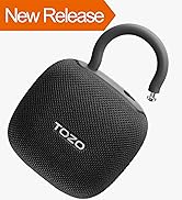 TOZO PE1 Portable Bluetooth Speakers with Adjustable Carabiner, Mini Bluetooth Wireless Shower Sp...