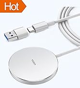 TOZO W6 Wireless Magnetic Charger, 15W Fast Charging Pad with Aviation Aluminum Numerical Control...