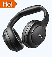 TOZO HT2 Hybrid Active Noise Cancelling Headphones, Wireless Over Ear Bluetooth Headphones, 60H P...
