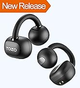 TOZO OpenEarRing True Open Ear Headphones, Lightweight Comfort Open Ear Clip Wireless Earbuds, Bl...