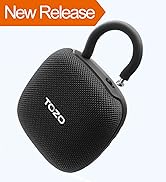 TOZO PE1 Portable Bluetooth Speakers with Adjustable Carabiner, Mini Bluetooth Wireless Shower Sp...