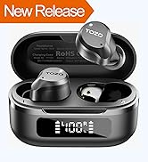 TOZO Hybrid Active Noise Cancelling Wireless Earbuds, 6 Mics ENC Clear Call, IPX8 Waterproof, in ...
