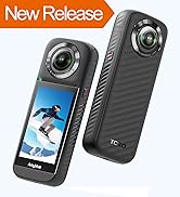TOZO AnyVue 3.0" Touchscreen 360 Action Camera with 1/2" 4800W CMOS, 5.7K 360 Video, 12K 360 Phot...