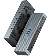 Acer 16-in-1 8K Thunderbolt 4 Dock Support DisplayLink Quad Monitors, USB C Docking Station, 160W...