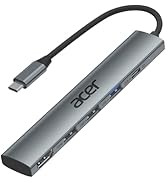 Acer USB C Hub 5 in 1 with 4K HDMI, 100W Power Delivery, 3 USB A Data Ports, USB C to HDMI Multip...