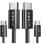 LISEN USB C to USB C Cable Fast Charging 240W USBC to USBC Type C Charger Cable Cord for iPhone16...