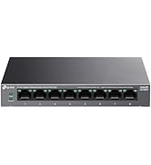 TP-Link LS108GP | 8 Port PoE Gigabit Ethernet Switch | 8 PoE+ Port @ 62W | Plug & Play | Extend M...