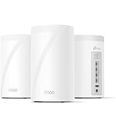 TP-Link Tri-Band WiFi 7 BE10000 Whole Home Mesh System (Deco BE63) | 6-Stream 10 Gbps | 4 × 2.5G ...