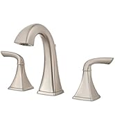 Pfister LG49BS0K LG49-BS0K Bronson 8" Widespread Bathroom Faucet in Brushed Nickel, 8"
