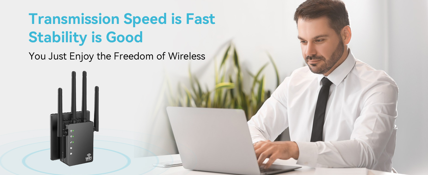 WiFi Extender Signal Booster with Ethernet Port