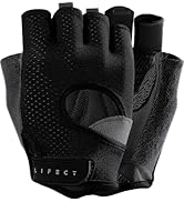 LIFECT Freedom Workout Gloves, Knuckle Weight Lifting Shorty Fingerless Gloves with Curved Open B...