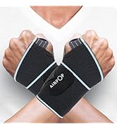 LIFECT 2 Pack Wrist Wraps, Wrist Support Brace for Work, Carpal Tunnel Arthritis, Tendonitis, Yog...