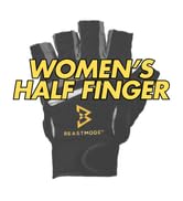 Women's Beastmode Half Finger Fitness Workout Gloves