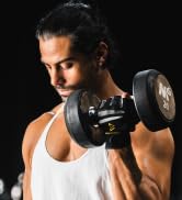 Men's Beastmode Half Finger Fitness Workout Gloves