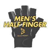 Men's Beastmode Half Finger Fitness Workout Gloves