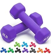Portzon Weights Dumbbells 10 Colors Options Compatible with Set of 2 Neoprene Dumbbells Set,1-15 ...