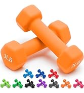 Portzon Weights Dumbbells 10 Colors Options Compatible with Set of 2 Neoprene Dumbbells Set,1-15 ...