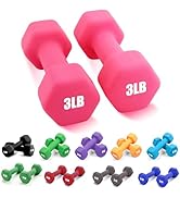 Portzon Weights Dumbbells 10 Colors Options Compatible with Set of 2 Neoprene Dumbbells Set,1-15 ...