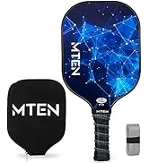 Pickleball Paddles, USAPA Approved Fiberglass Surface Pickleball paddles Set with Pickleball rack...