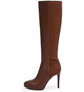 Modatope Knee High Boots Women Platform Boots Pointed Toe Tall Boots 4 In Stiletto High Heel Long...