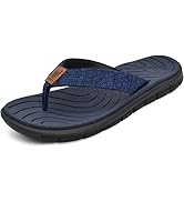 KuaiLu Womens Flip Flops Thong Sandals for Beach Blue, 8