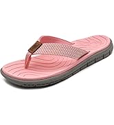 KuaiLu Women's Non-Slip Casual Flip Flop Thong Sandals