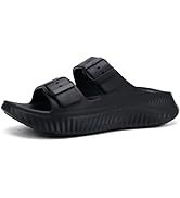 KuaiLu Womens Recovery Sandals With Comfortable Plantar Fasciitis Arch Support, Orthotic Adjustab...
