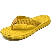 KuaiLu Women's Non-Slip Casual Flip Flop Thong Sandals