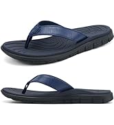 KuaiLu Comfortable Flip Flops for Women with Arch Support Summer Beach Walking Thong Sandals Slip...