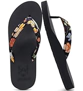 KuaiLu Womens Arch Support Flip Flops Ladies Comfort Lightweight Soft Yoga Mat Thong Sandals