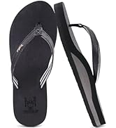 KuaiLu Womens Arch Support Flip Flops Comfortable Yoga Mat Slip on Summer Beach Walking Thong Cus...
