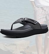 KuaiLu Mens Orthotic Flip Flops