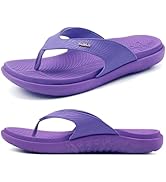 KuaiLu Flip Flops For Women Ladies Orthotic Yoga Mat Cushion Sandals Dressy Womans Lightweight Su...