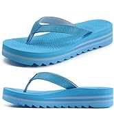 KuaiLu Women’s Flip Flops Ladies Yoga Mat Platform Thong Sandals Dressy Womans Lightweight Summer...