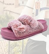 KuaiLu Women's Fluff Slippers