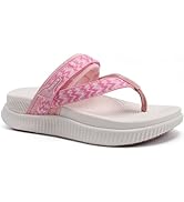 KuaiLu Womens Flip Flops With Arch Support Adjustable Thick Athletic Cushion Recovery Walking San...