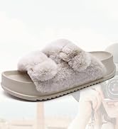 KuaiLu Women's Fluff Slippers