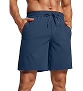 CRZ YOGA Men's Linerless Workout Shorts - 7'' Quick Dry for Running Sports Athletic Gym with Pockets