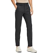 CRZ YOGA Men's All Day Comfy Golf Pants - 30"/32"/34" Quick Dry Lightweight Work Casual Trousers ...