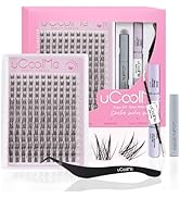 Aphrodite Lash Clusters Kit 8-18mm Wispy Natural Eyelash Clusters C Curl - WideSpan DIY Eyelash E...
