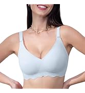 HORISUN Lace Seamless Push Up Bra for Women No Underwire Soft Full Coverage Bra
