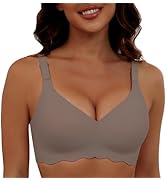 HORISUN Comfortable Wireless T Shirt Bra Seamless No Show Full Coverage Bras for Women