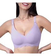 HORISUN Lace Seamless Push Up Bra for Women No Underwire Soft Full Coverage Bra